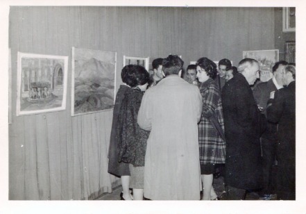 Λαμία 1959 – Αίθουσα Νομαρχίας Φθιώτιδας , Απόψεις από την έκθεση (Αρχείο Βασίλη & Φιορινας Σίμου)